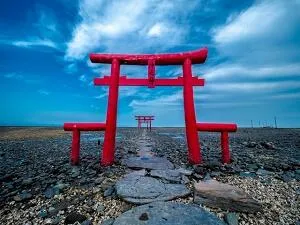 海中道路・海中鳥居