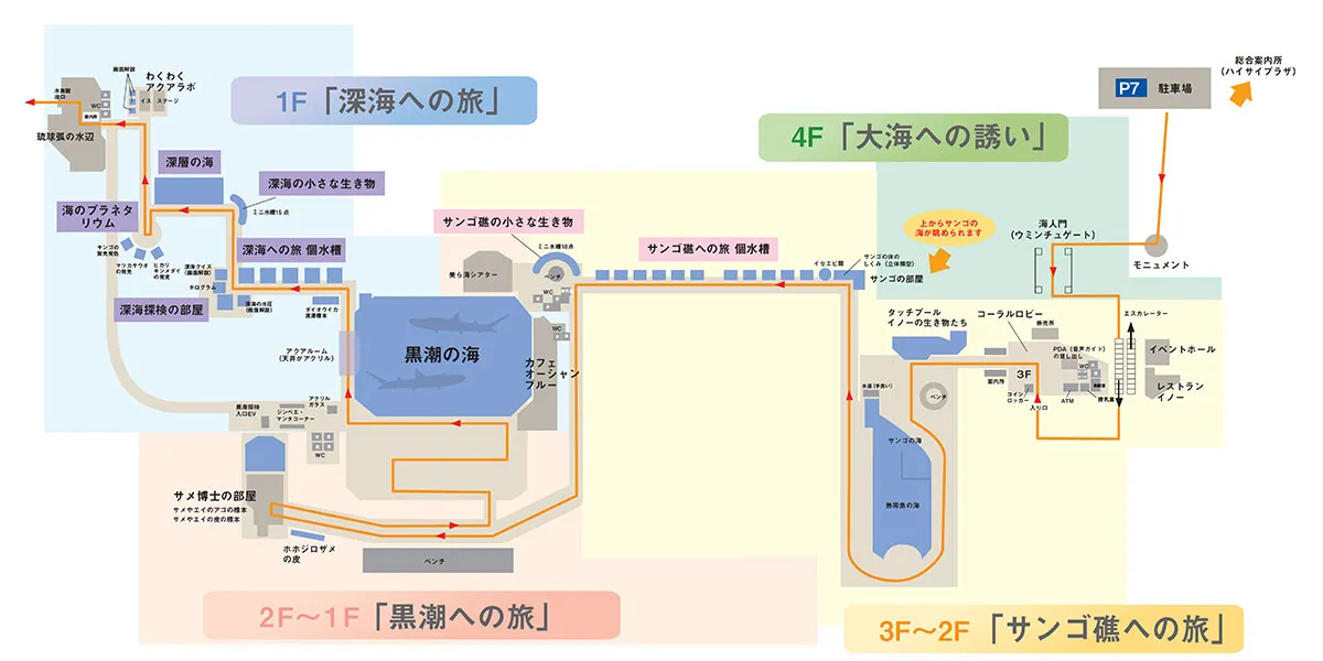 沖縄美ら海水族館｜フロアマップ