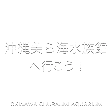 沖縄美ら海水族館へ行こう！