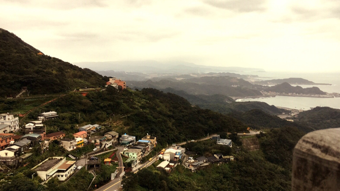 バス停からの景色