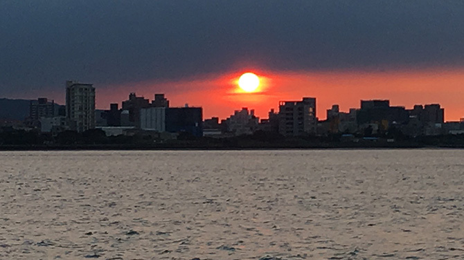 「淡水」の夕日2