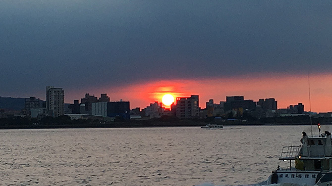 「淡水」の夕日3