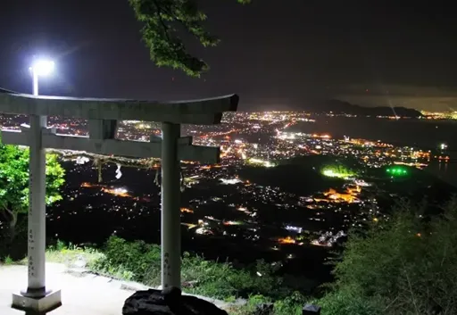 高屋神社_標高404ｍからの夜景